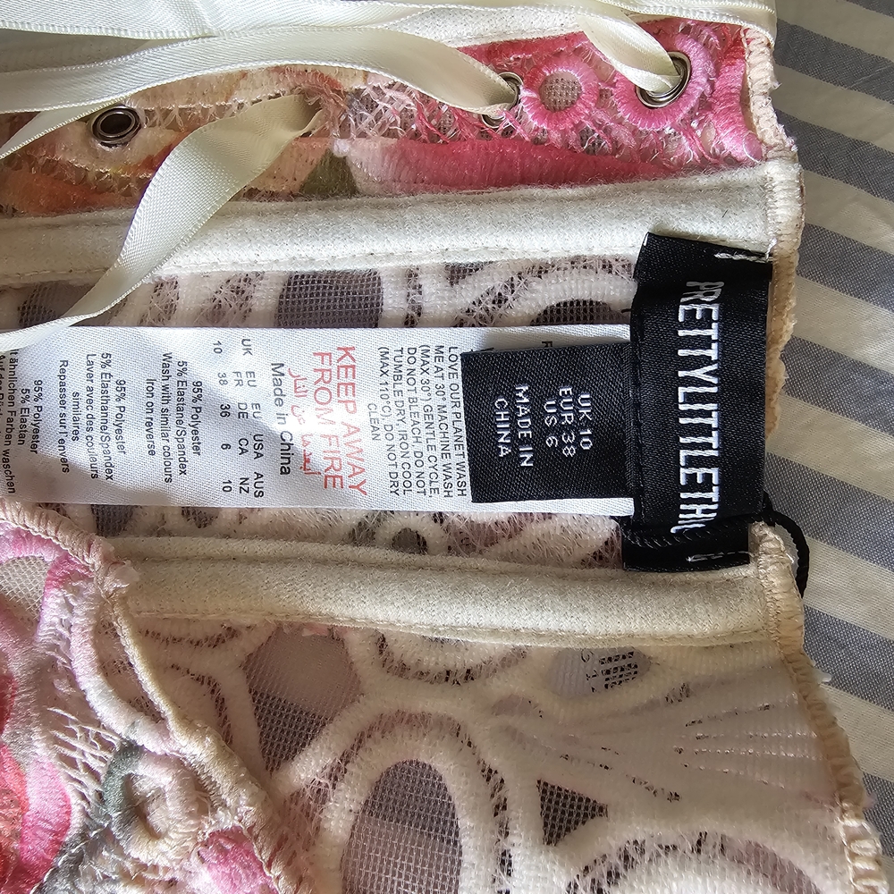 Pink Patterned Tube Top - Picture 3 of 4